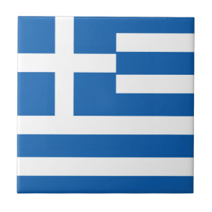 Greece Flag Tile