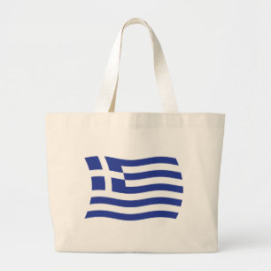 Greece Flag Tote Bag