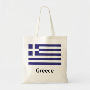 Greece Flag Tote Bag