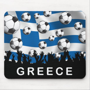 Greece Football Mouse Pad