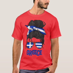 Greece For Girl Greek Flag for Women Greece T-Shirt