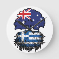 Greece Greek Australian Australia Tree Roots Flag