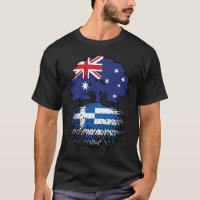 Greece Greek Australian Australia Tree Roots Flag