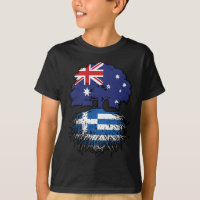 Greece Greek Australian Australia Tree Roots Flag