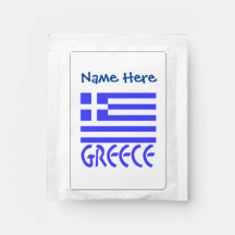 Greece Greek Flag Blue Personalization 
