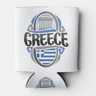 Greece Greek Flag Can Cooler