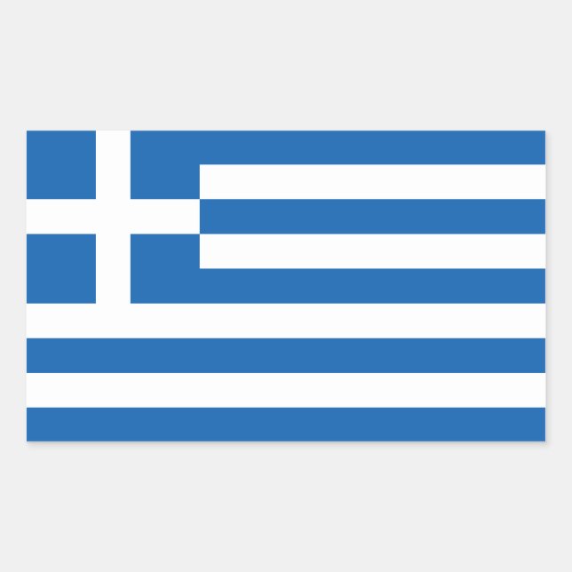 Greece/Greek Flag Sticker (Front)