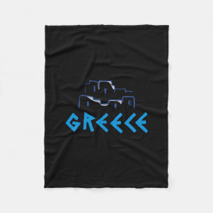 Greece Greek Islands Fleece Blanket