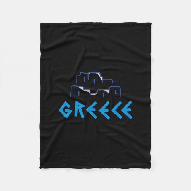 Greece Greek Islands  Fleece Blanket (Front)
