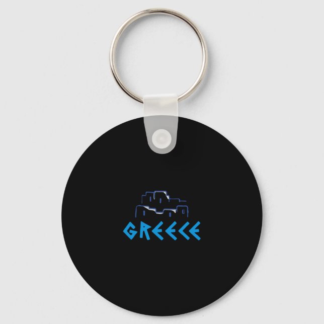 Greece Greek Islands  Keychain (Front)