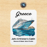 Greece Greek Isles Island Cruise Ship Magnet<br><div class="desc">This design may be personalized in the area provided by changing the photo and/or text. Or it can be customized by clicking Personalize this Template and then choosing the click to customize further option and delete or change the colour of the background, add text, change the text colour or style,...</div>