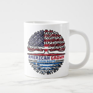 Greece Greek US American USA United States Tree Large Coffee Mug