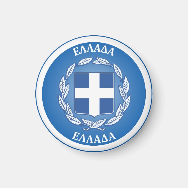Greece Heritage Emblem Magnet (Front)