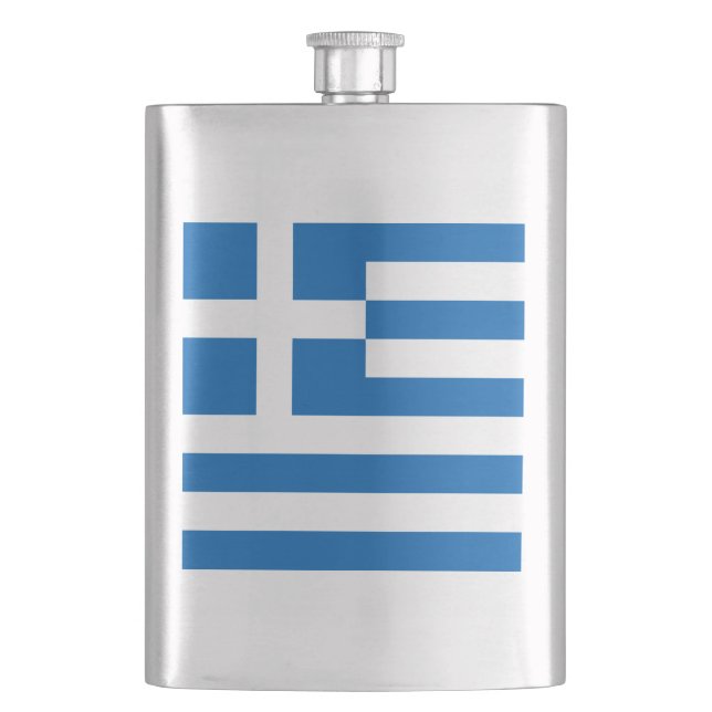 Greece Hip Flask (Front)