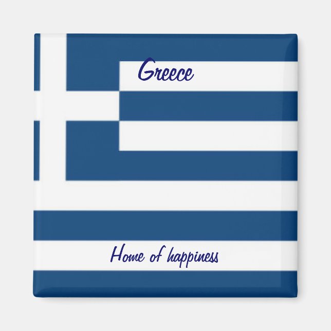 Greece home of happiness magnets (Front)