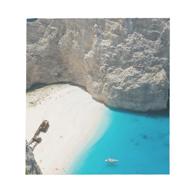 GREECE, Ionian Islands, ZAKYNTHOS, SHIPWRECK Notepad (Front)