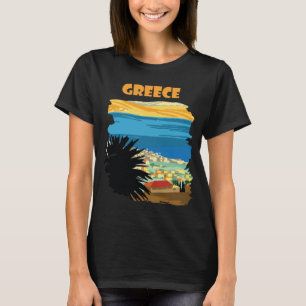 Greece Island Sunset Scenic Travel T-Shirt