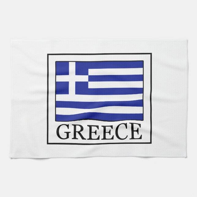 Greece Kitchen Towel (Horizontal)