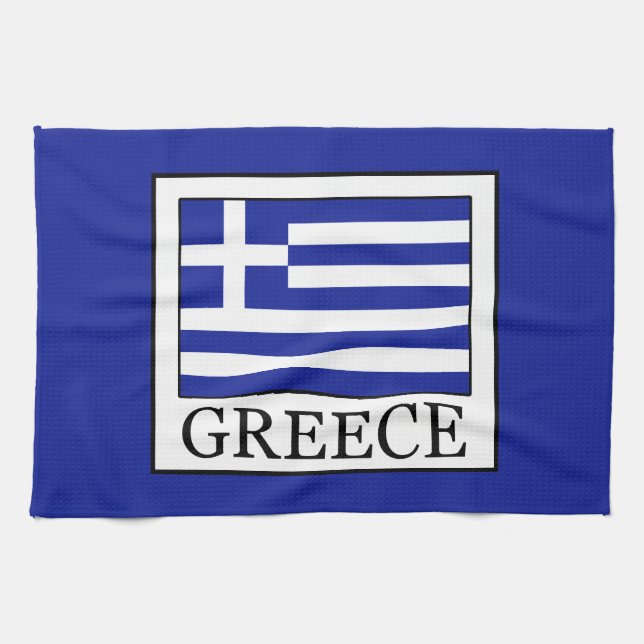 Greece Kitchen Towel (Horizontal)