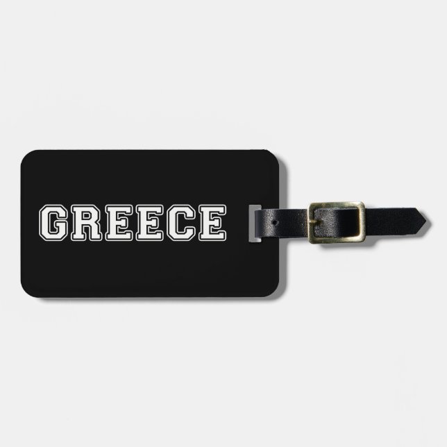 Greece Luggage Tag (Front Horizontal)