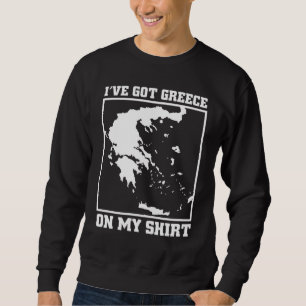 Greece Map For Europe Greek Pun Men Women Sweatshirt