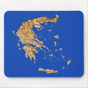 Greece Map Mousepad