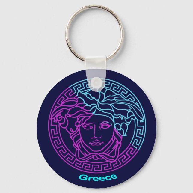 Greece Medusa Keychain (Front)