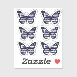 Greece Monarch Butterfly Flag