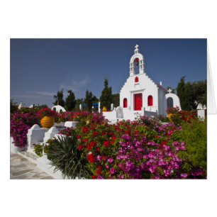 Greece, Mykonos, Cute little chapel in the