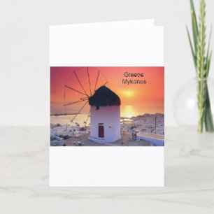 Greece Mykonos Sunset (St.K) Card