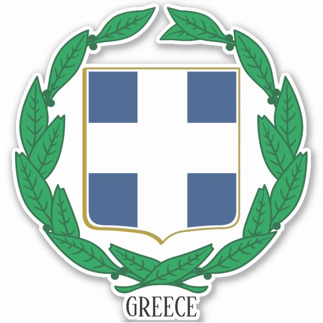 Greece National Coat Of Arms Patriotic (Front)