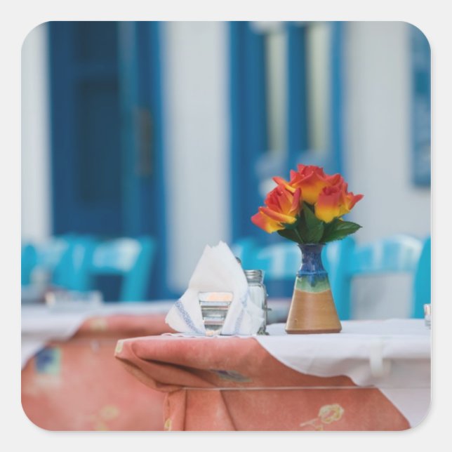 GREECE, Northeastern Aegean Islands, SAMOS, 5 Square Sticker (Front)