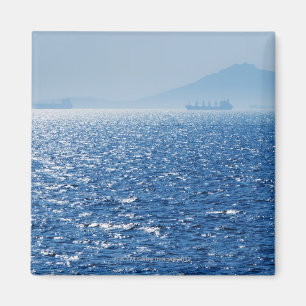 Greece, Oil tankers and cargo ships on Aegean 2 Magnet