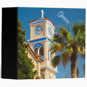 Greece - Orthodox Greek Church with Palm Tree Binder