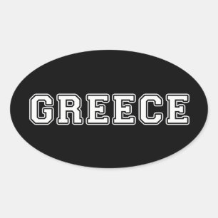 Greece Oval Sticker