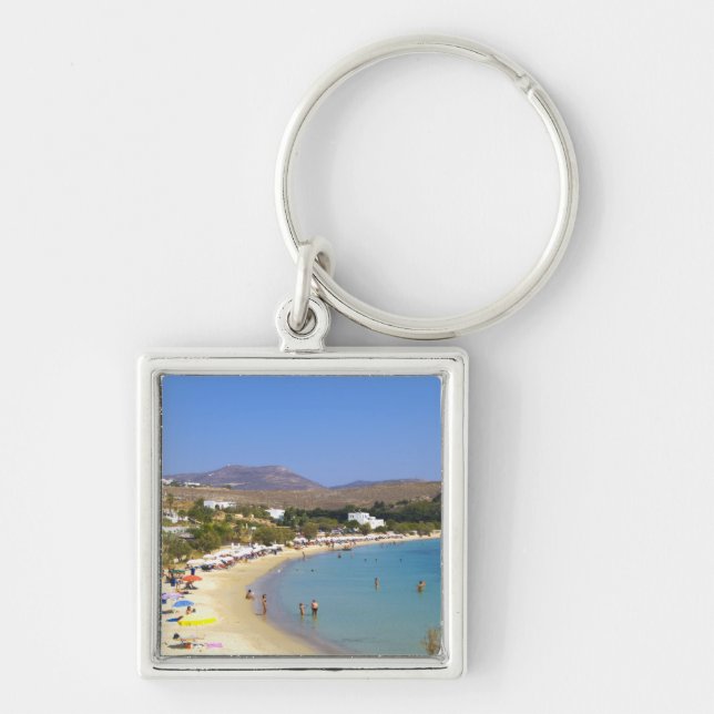 Greece, Paros Island, Krios Beach from above Keychain (Front)