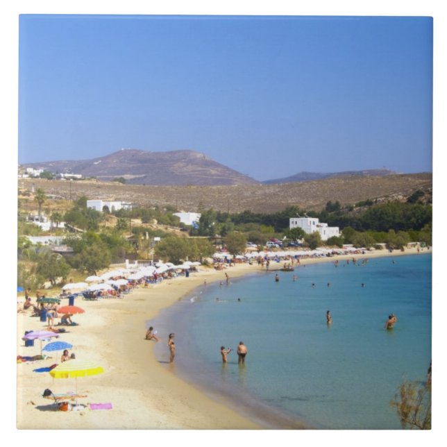 Greece, Paros Island, Krios Beach from above Tile (Front)