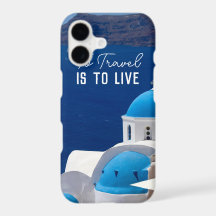 Greece Photography Gift with Travel Quote