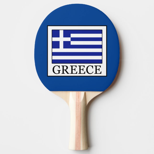 Greece Ping Pong Paddle (Front)