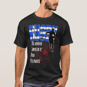 Greece Rugby Player Greek Flag T-Shirt