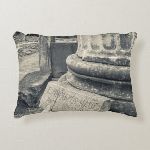 Greece, ruins of ancient city decorative pillow