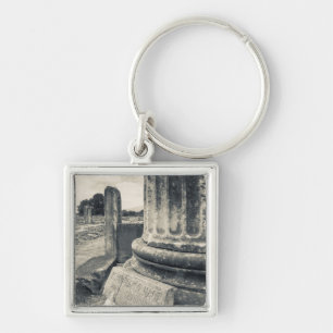Greece, ruins of ancient city keychain