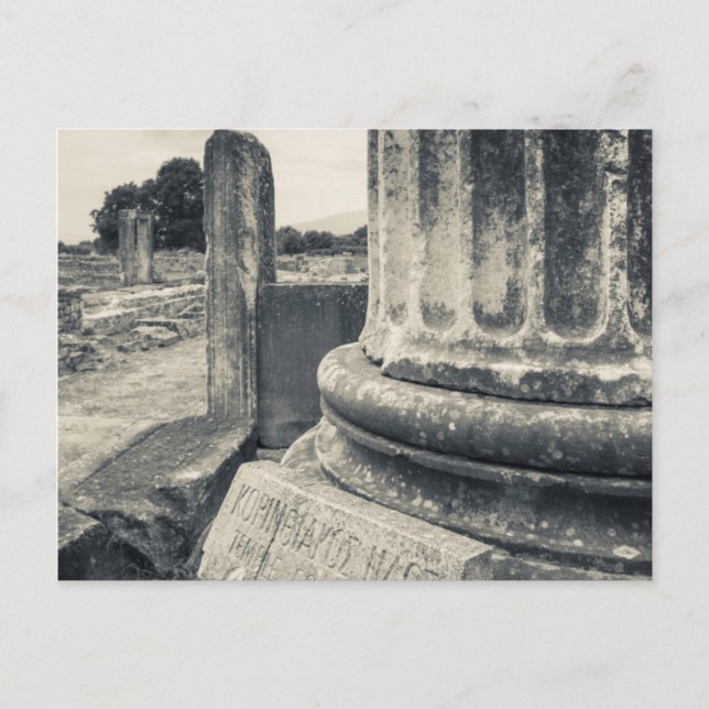 Greece, ruins of ancient city postcard (Front)