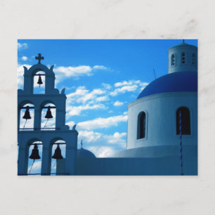 Greece Santorini Church Postcard