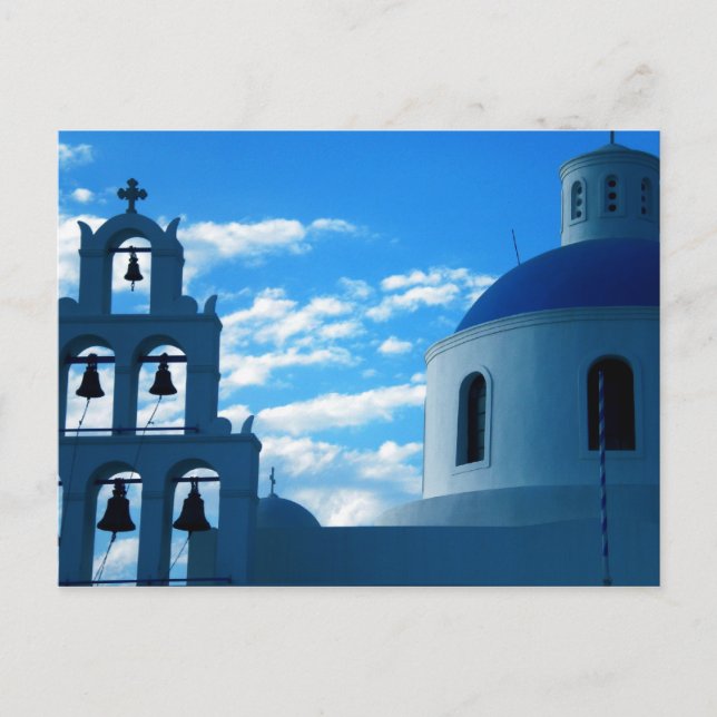 Greece Santorini Church Postcard (Front)