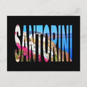Greece santorini oia postcard