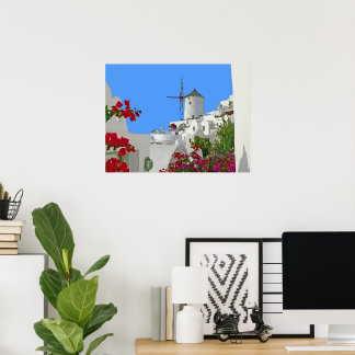 Greece santorini oia poster