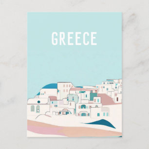 greece Santorini Postcard