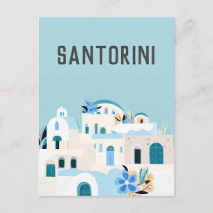 greece Santorini Postcard