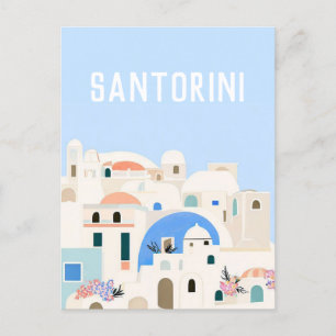 greece Santorini Postcard
